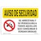 Signmission OSHA SECURITY NOTICE Sign, Drug Use Or Sales Spanish, 24in X 18in Decal, 24" W, 18" H, Landscape OS-SN-D-1824-L-11523 - alternate 1